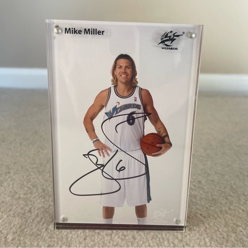 Mike Miller Washington Wizards Signed Plaque Collectible
